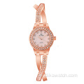 BS-FA1531 Fashion Rose Gold Strass Kreuz Luxusuhr